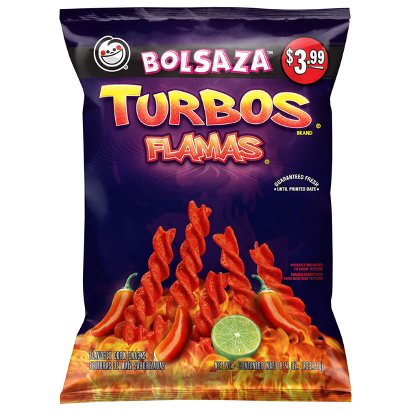 Sabritas Turbos Flamas Flamas Corn Snacks
