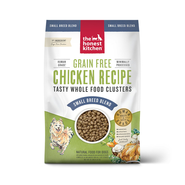 The Honest Kitchen Whole Food Clusters Small Breed Grain Free Chicken Dry Dog Food, 10 lb Bag
