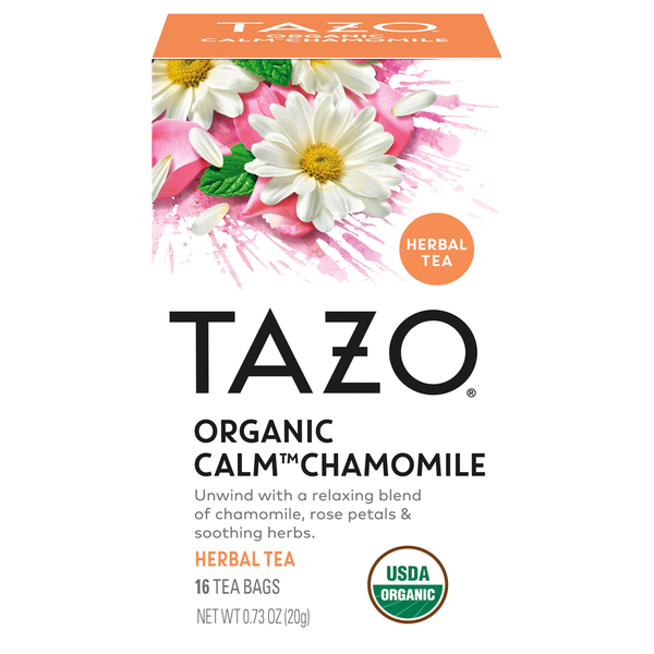 TAZO Tea Tea Bags Organic Calm Chamomile Herbal Tea
