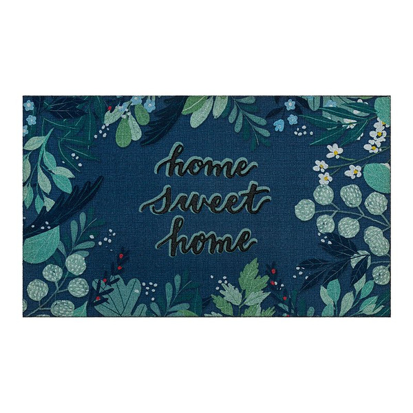 Sonoma Goods For Life Wildflower Home 18\" x 30\" Doormat, Blue, 18X30