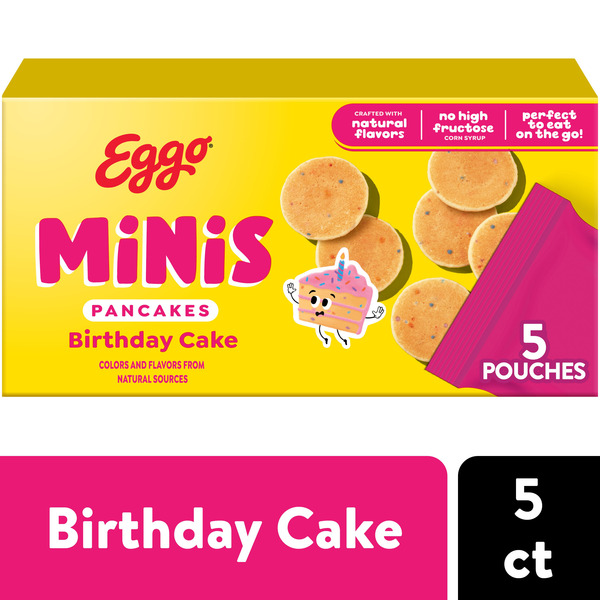 Kellogg's Eggo Minis Birthday Cake Pancake Bites, Frozen Breakfast