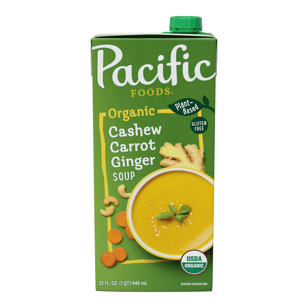Pacific Foods Organic Creamy Cashew Carrot Ginger Soup Same-Day