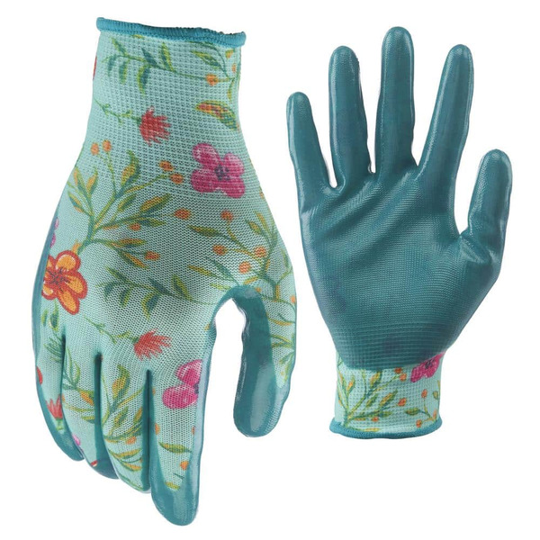 Digz Women's Medium Nitrile Coated Garden Gloves