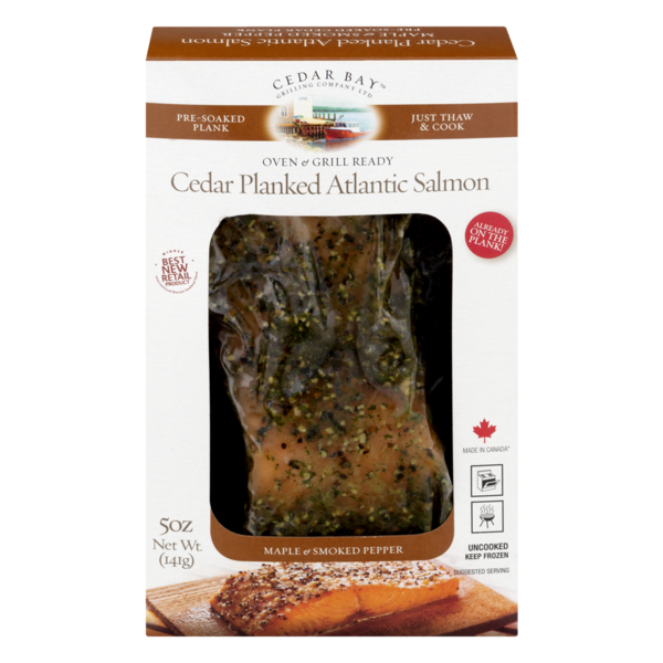 Cedar Bay Cedar Planked Atlantic Salmon Maple & Smoked Pepper