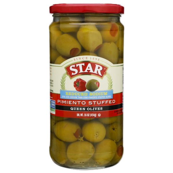 STAR Queen Olives, Stuffed with Minced Pimiento