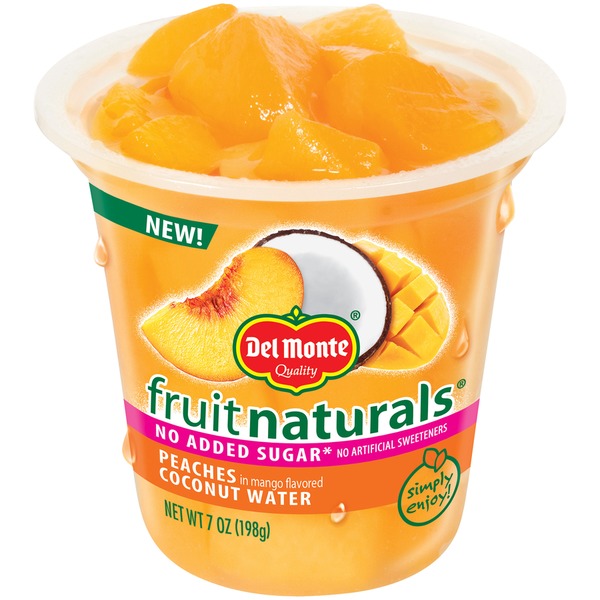 Del Monte Fruit Naturals Peaches in Mango Flavored Coconut Water Fruit