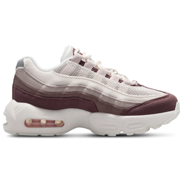 Nike Girls' Preschool Air Max 95 Casual Shoes, Size 2.5 - Phantom/Silt Red-Tat