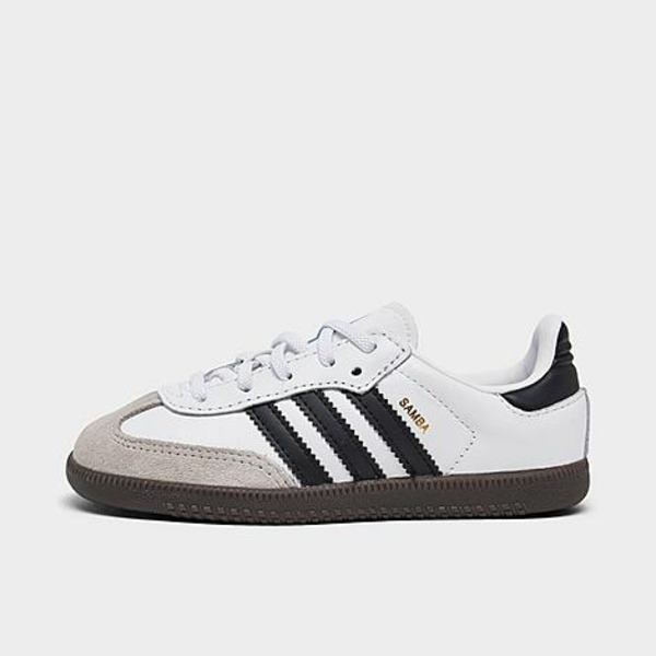 adidas Kids' Toddler Originals Samba OG Casual Shoes - Cloud White, Core Black & Gum, Size 10