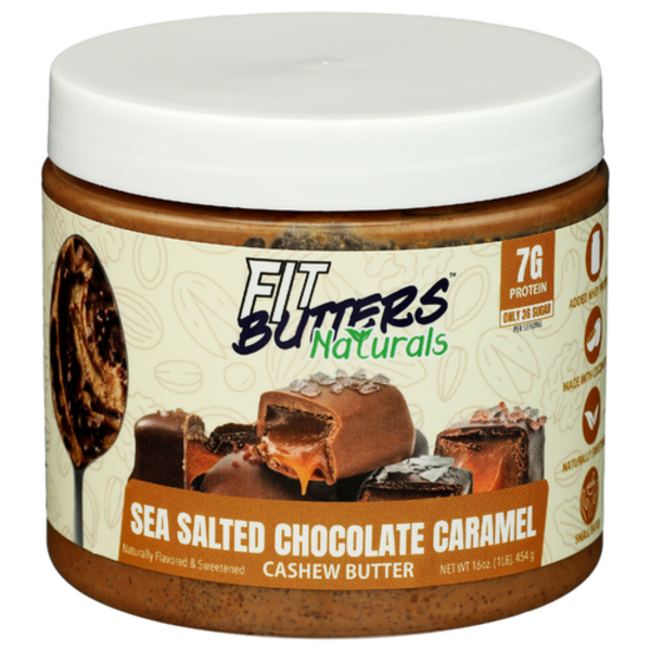 Fit Butters Naturals Sea Salted Chocolate Caramel Cashew Butter