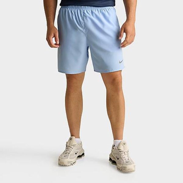 Nike Men's Dri-FIT Challenger Brief-Lined 7" Running Shorts, L - Psychic Blue/Anthracite