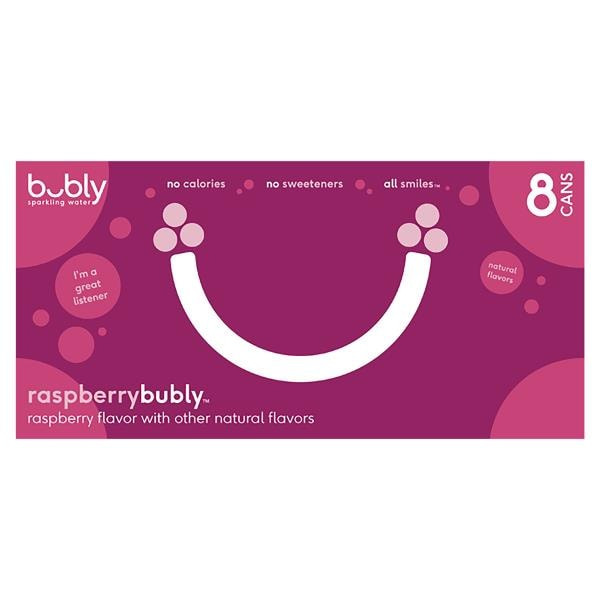 bubly Sparkling Water, Raspberry - Pack Same-Day Delivery or Pickup ...