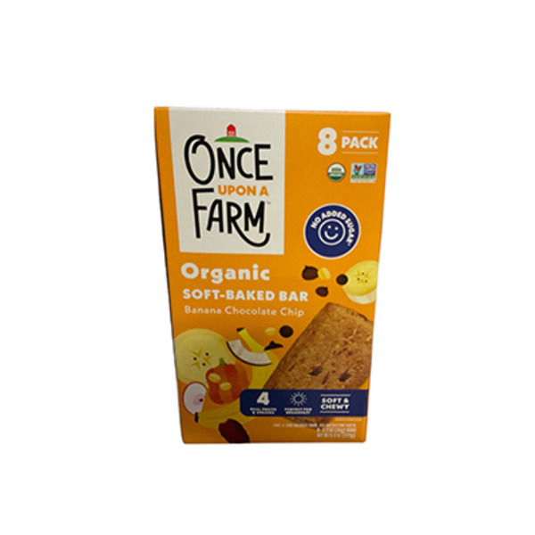 Once Upon a Farm Banana Chocolate Chip Organic Soft-baked Bars