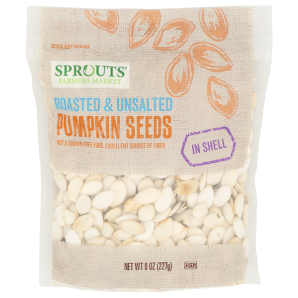 Sprouts Roasted & Unsalted In Shell Pumpkin Seeds