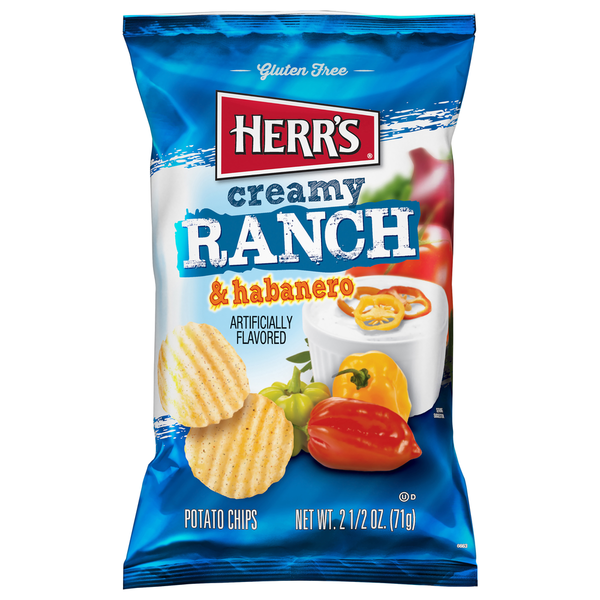 Herr's Creamy Ranch & Habanero Potato Chips Same-Day