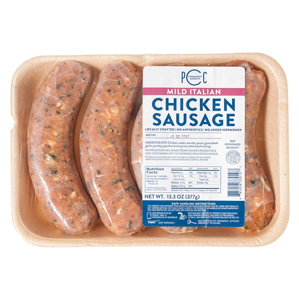 PCC Mild Italian Chicken Sausage Links (13.3 oz) Instacart
