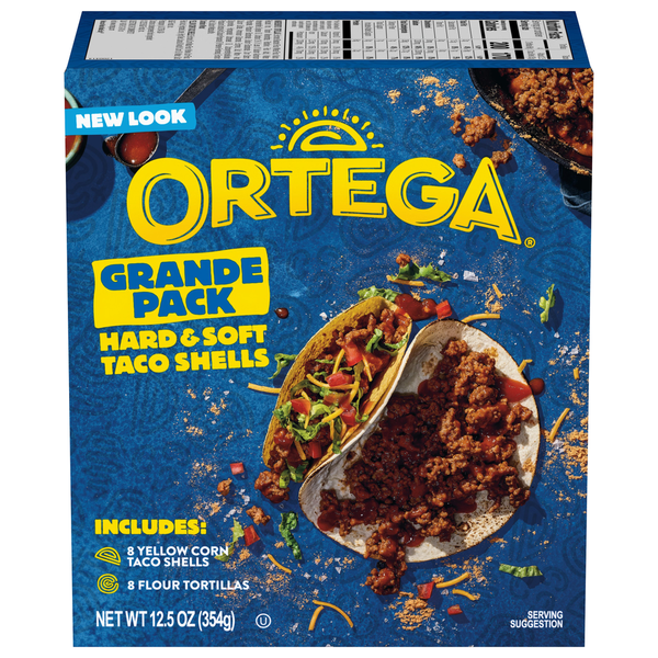 Ortega Hard & Soft Taco Shells Grande Pack Same-Day Delivery | Morton ...
