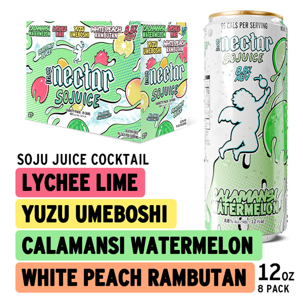 Nectar SoJuice, Spiked Asian Fruit Juice Variety Pack Same-Day
