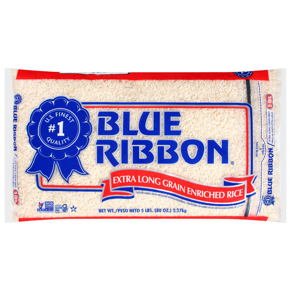 Blue Ribbon Extra Long Grain Enriched Rice 5 Lb