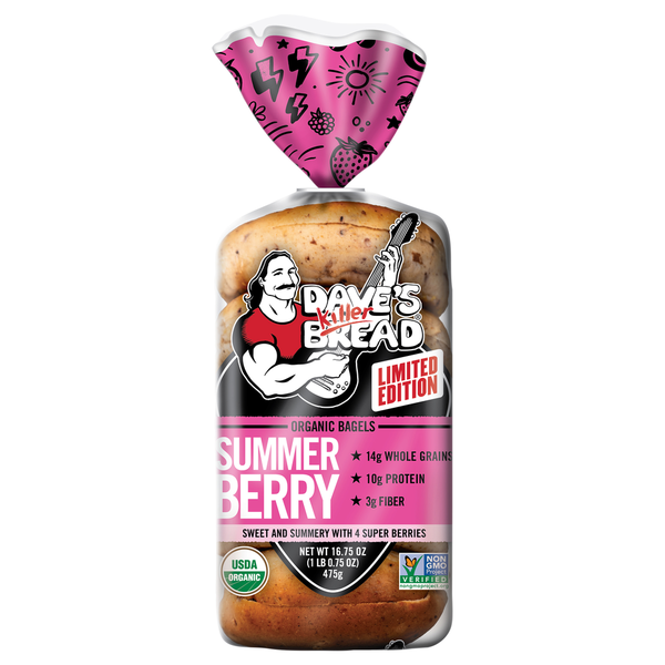 Dave's Killer Bread ORG SUMMER BERRY BAGEL 16.75Z