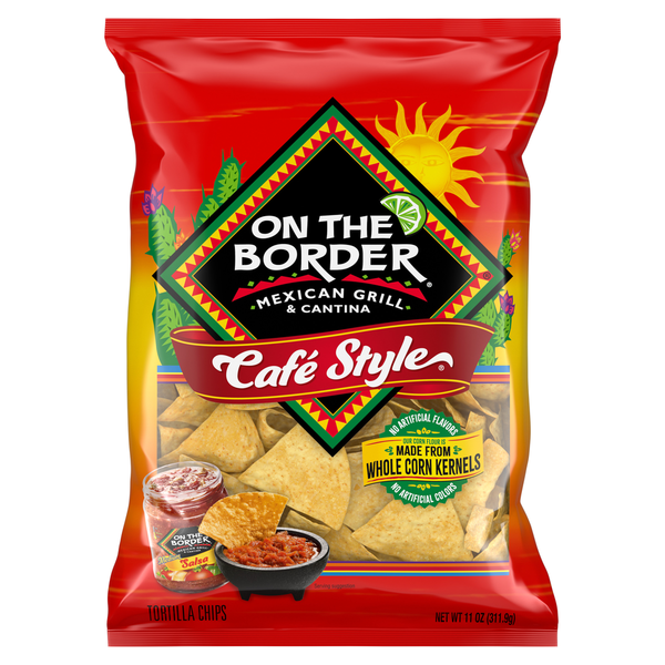 On The Border Café Style Tortilla Chips Same-Day Delivery or