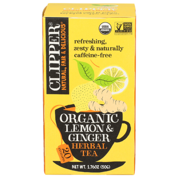 Clipper Organic Lemon & Ginger Tea Bags | 120 Teabag Hong Kong