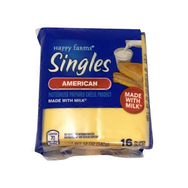 Happy Farms American Cheese Singles (12 oz) from ALDI Instacart