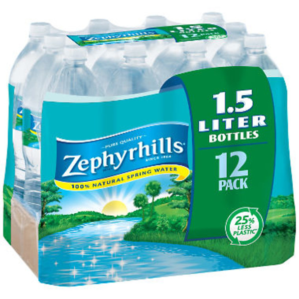 Zephyrhills - Natural Spring Water - 12/1.5 ltr