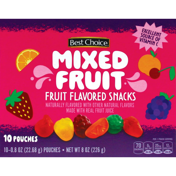 Best Choice Mixed Fruit Fruit Flavored Snacks Same-Day Delivery or