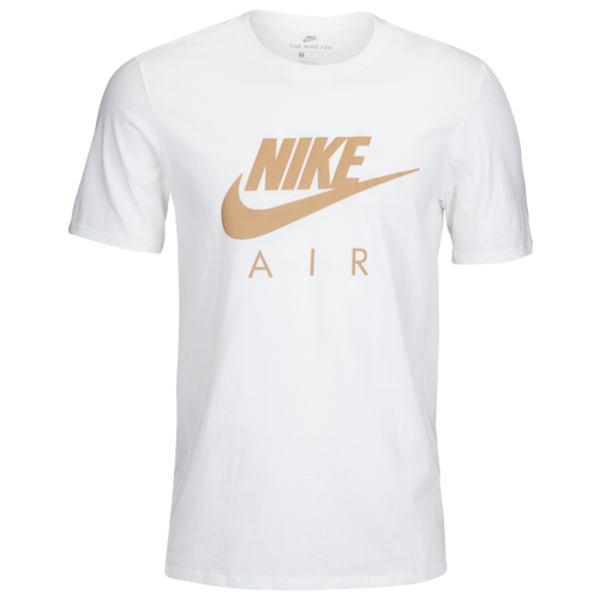 Nike Men's Air Reflective T-Shirt, Size L - White/Gold Reflective