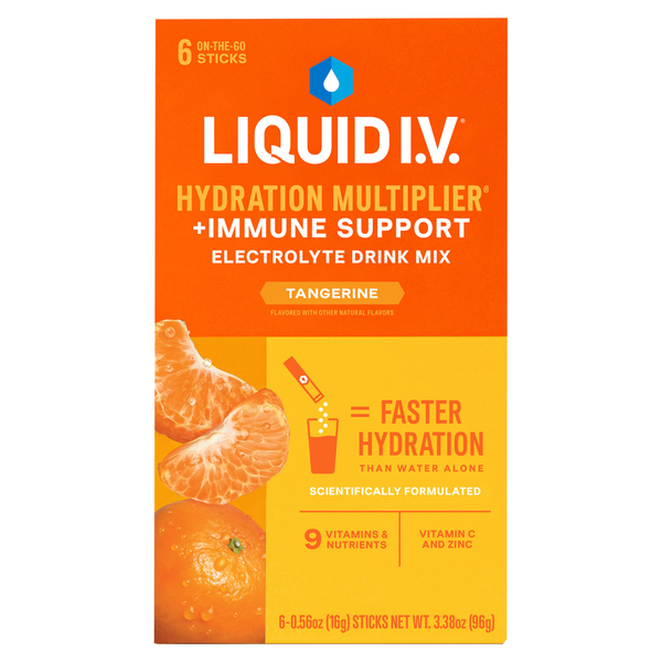 Liquid I.V. Hydration Multiplier + Immune Support, Tangerine