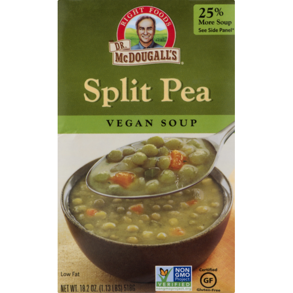 Dr. McDougall's Split Pea Vegan Soup (18.2 oz) Instacart