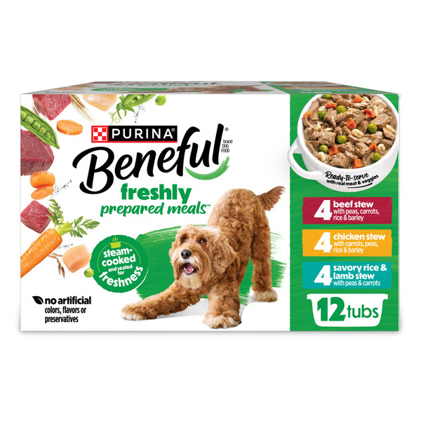 Purina Beneful High-quality protein Gravy Wet Dog Food Freshly Prepared Meals Stew