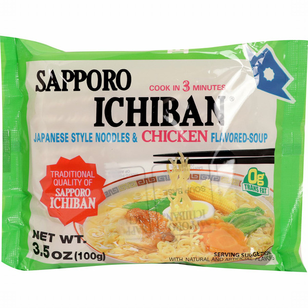 Sapporo Noodles & Soup, Chicken Flavored, Japanese Style