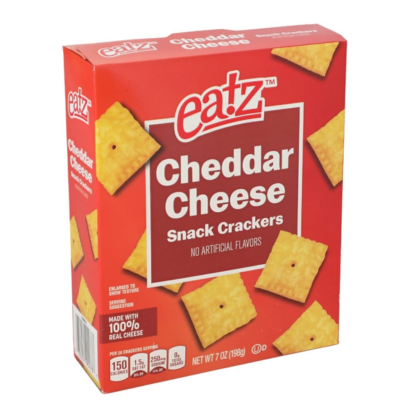 Eatz Cheddar Cheese Snack Crackers