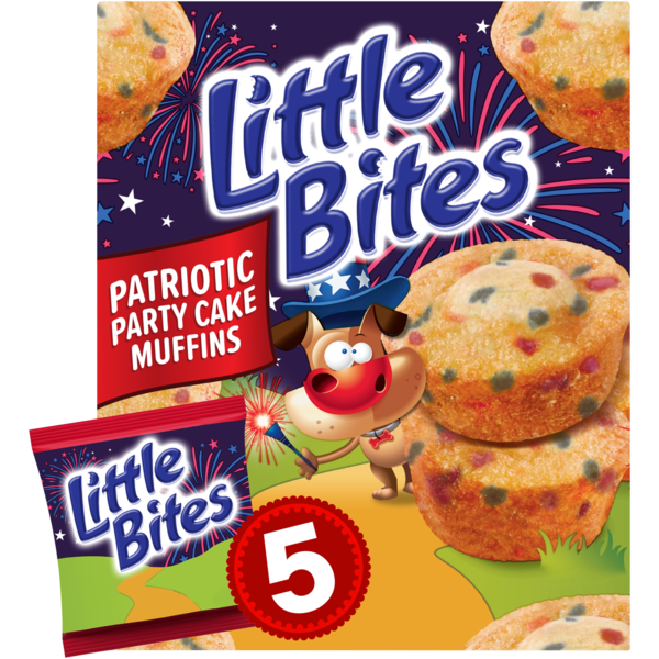 Entenmann's Little Bites, 5 ct, Party Cake Muffins, 7.5 oz Same