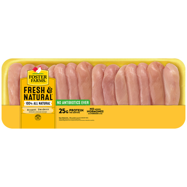 Foster Farms Fresh & Natural Boneless Skinless Chicken Tenders Family Pack