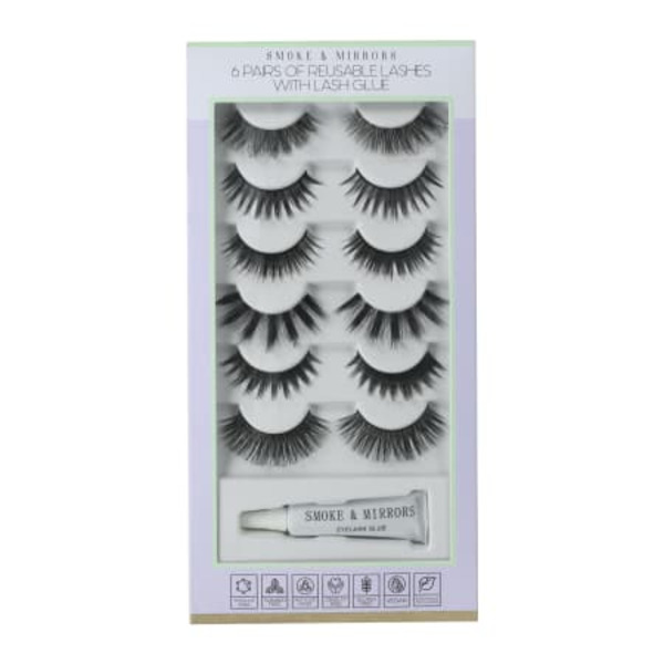 Smoke & Mirrors Reusable False Eyelashes With Lash Glue