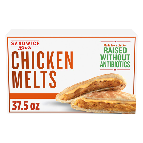 Sandwich Bros. Chicken Melts, Frozen Pita Sandwiches Same-Day