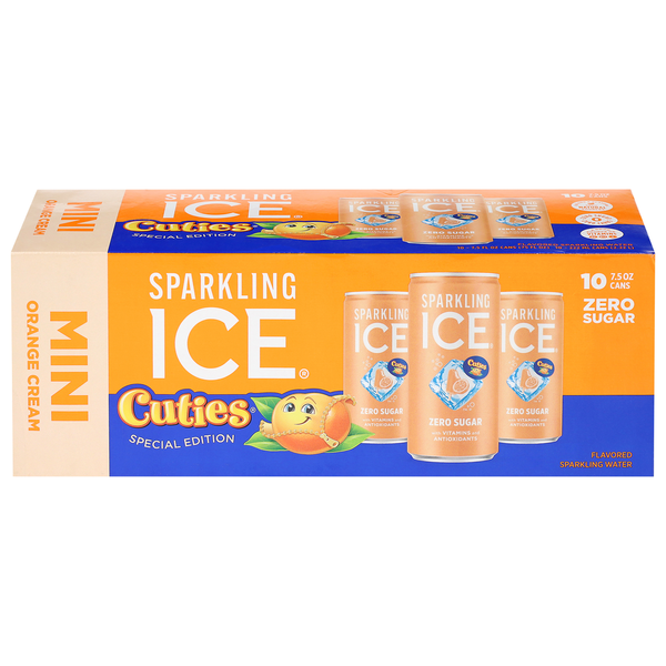 Sparkling Ice® Zero Sugar Orange Cream Mini Sparkling Water Same