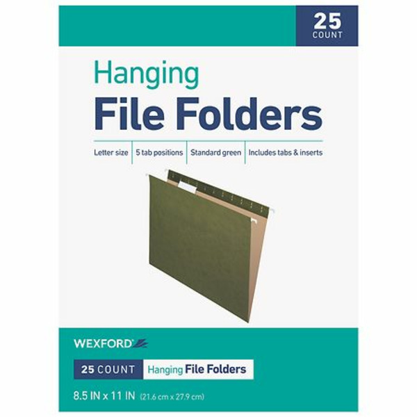 Walgreens Wexford 8.5" x11" Hanging File Folders SameDay Delivery