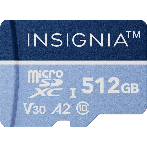 Insignia 512GB microSDXC Memory Card, Up to 200 MB/s Read Speed