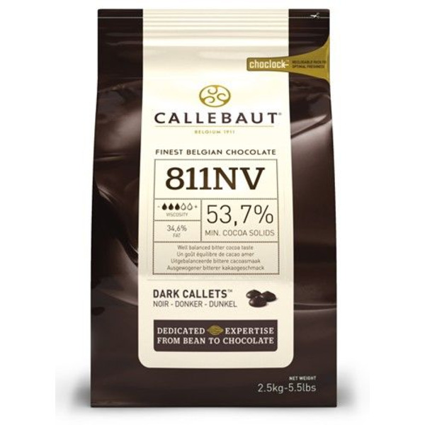Callebaut - 811 Dark Chocolate Callets - 5.5 lbs