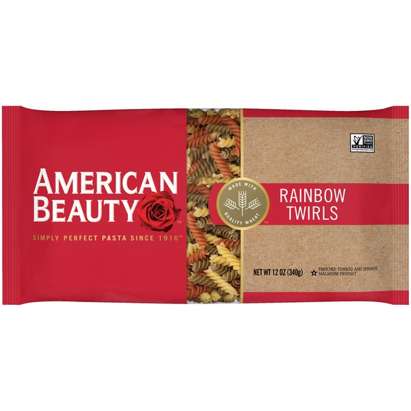 American Beauty Rainbow Twirls Pasta