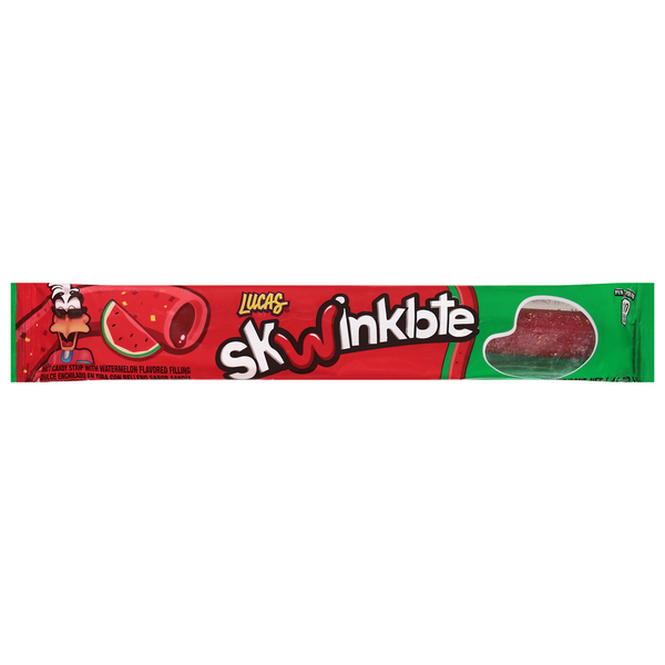 Lucas Hot Candy Strip with Watermelon Flavored Filling
