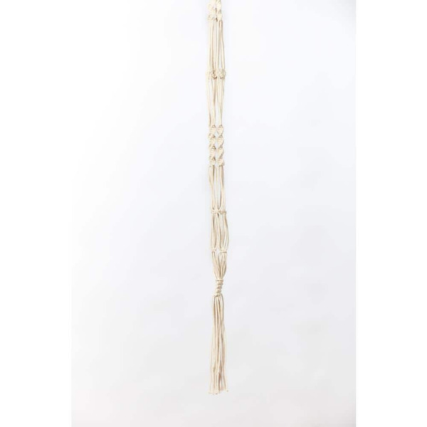 Vigoro 42 In. H Ivory Cotton Outdoor Plain Cord Plant Hanger