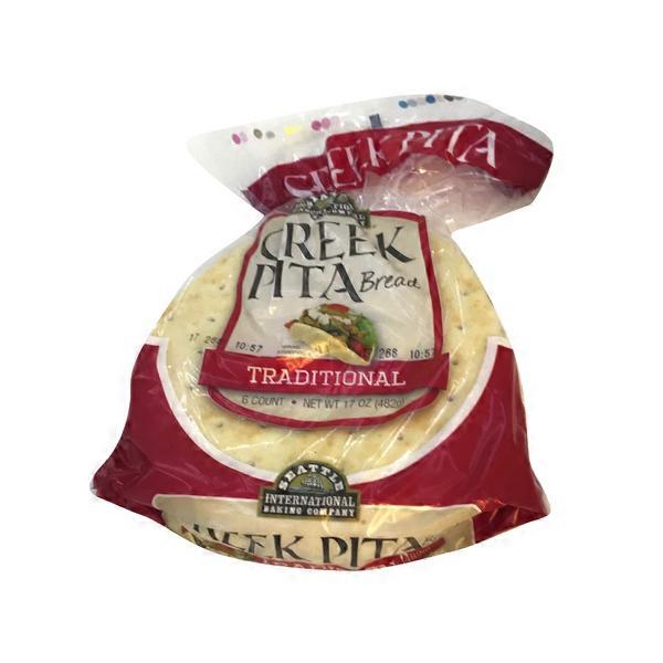 Seattle International Pita Bread, Greek, Traditional (6 each) from