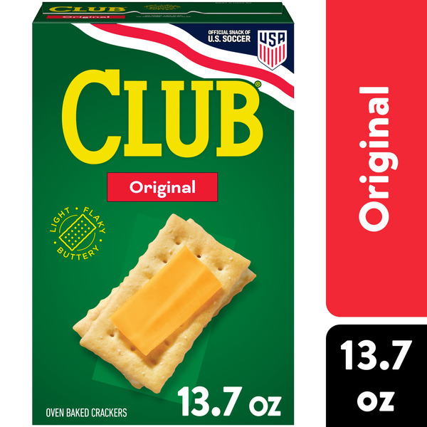 Club Original Crackers, Lunch Snacks, 13.7 oz