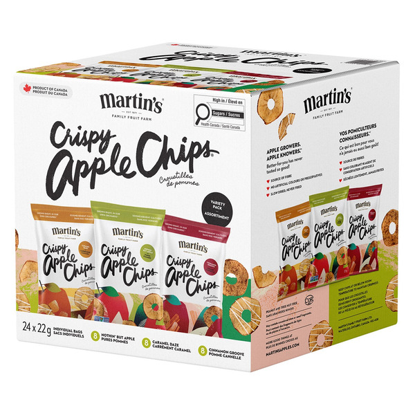 Martin's Crispy Apple Chips Variety Pack
