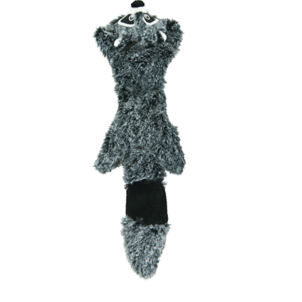 Play On Flattie Raccoon Dog Toy, Small