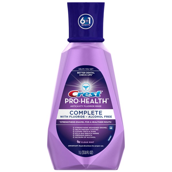 Crest ProHealth Complete Anticavity Fluoride Rinse Clean Mint